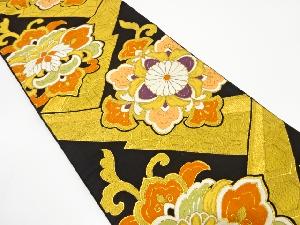 アンティーク　華紋に古典柄織り出し袋帯（材料）